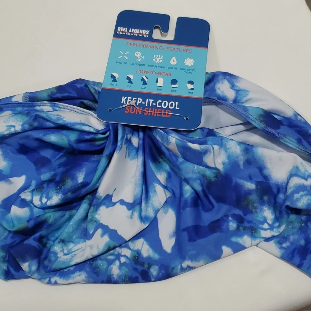 NWT REEL LEGENDS Keep It Cool Sun Shields Scarves Mask Moisture Wicking …